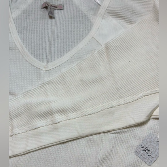 Nwt Free People Santa Clara Thermal / Alabaster - Picture 7 of 7